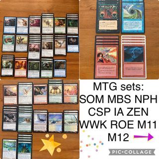 MTG SOM MBS NPH Coldsnap IA ZEN WWK ROE M11 M12 cards