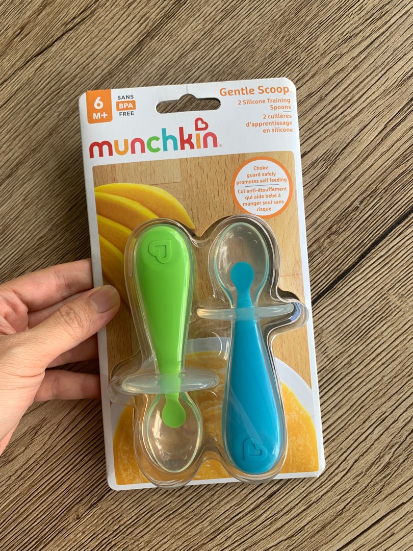 Munchkin Training Spoons, Silicone, Gentle Scoop - 2 spoons