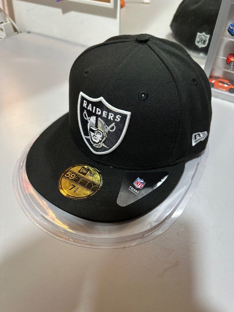 Men's Las Vegas Raiders New Era Black Just Don 59FIFTY Fitted Hat