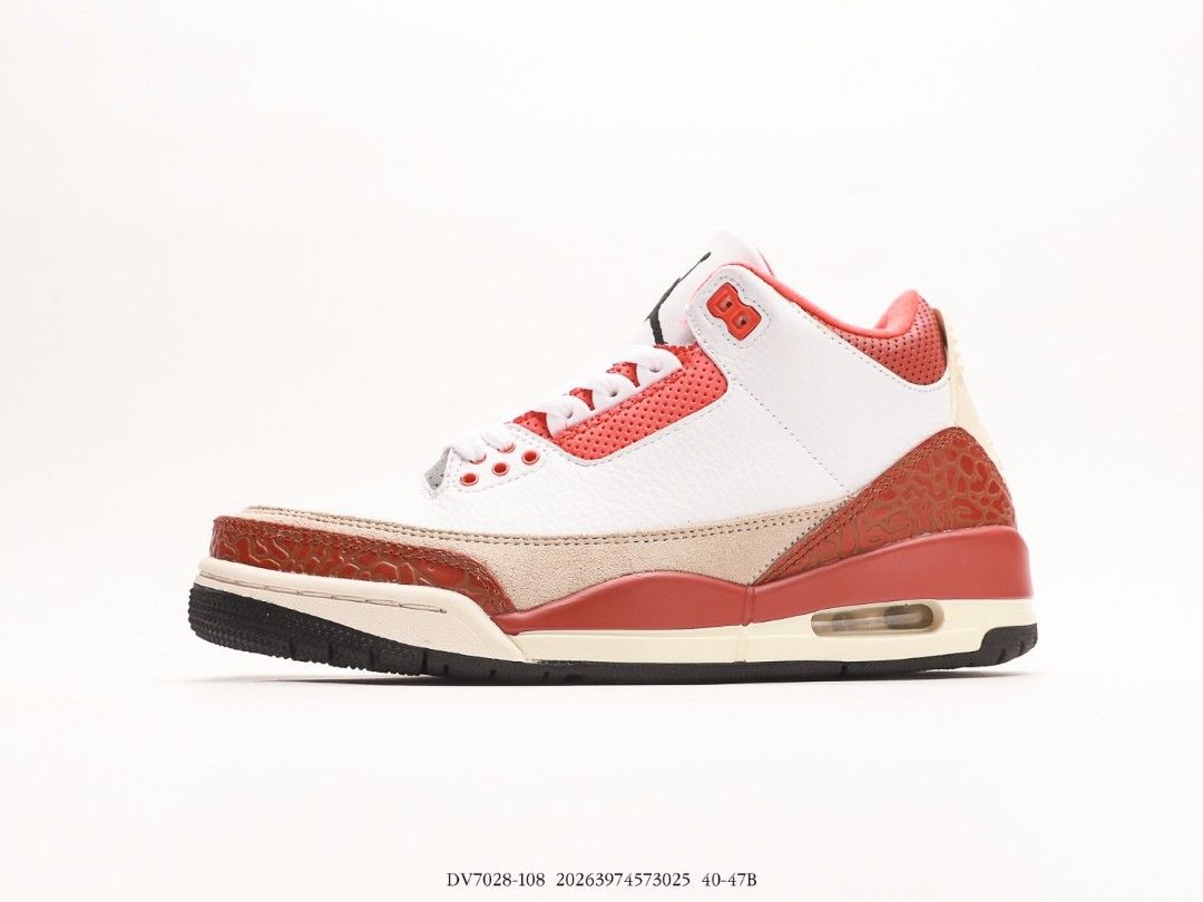 White red sale jordan 3