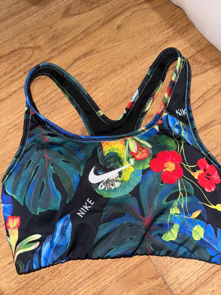 Nike floral sports bra cheap