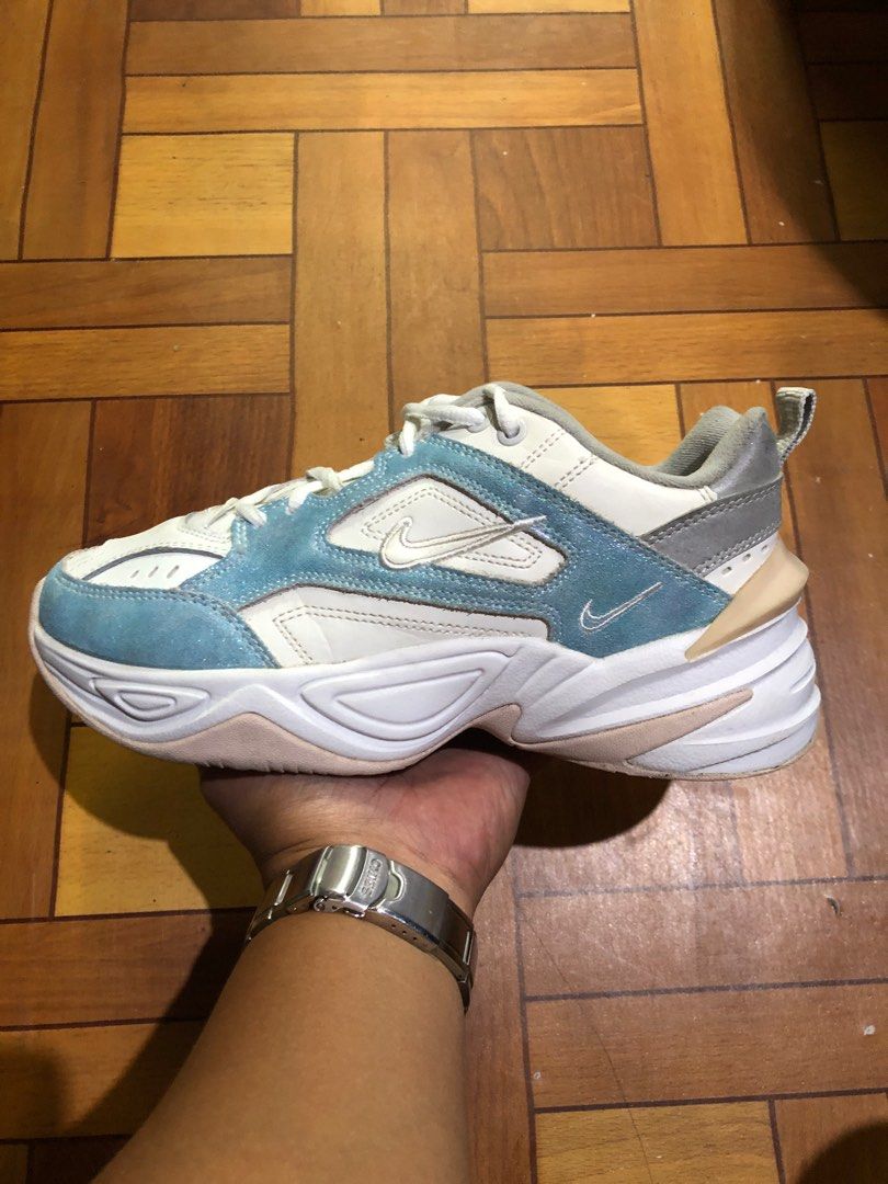 Nike M2K Tekno Iridescent White Blue Platform Shoes(25 Cm), Women'S  Fashion, Footwear, Sneakers On Carousell