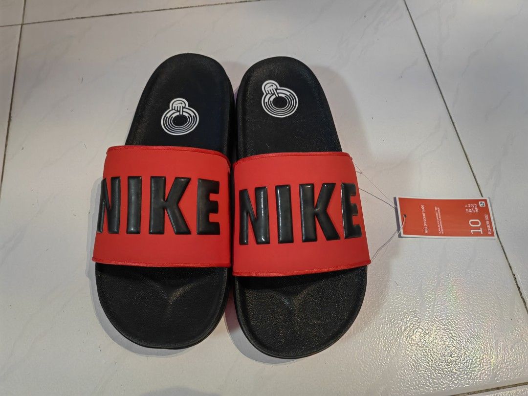 Nike duo best sale slides red