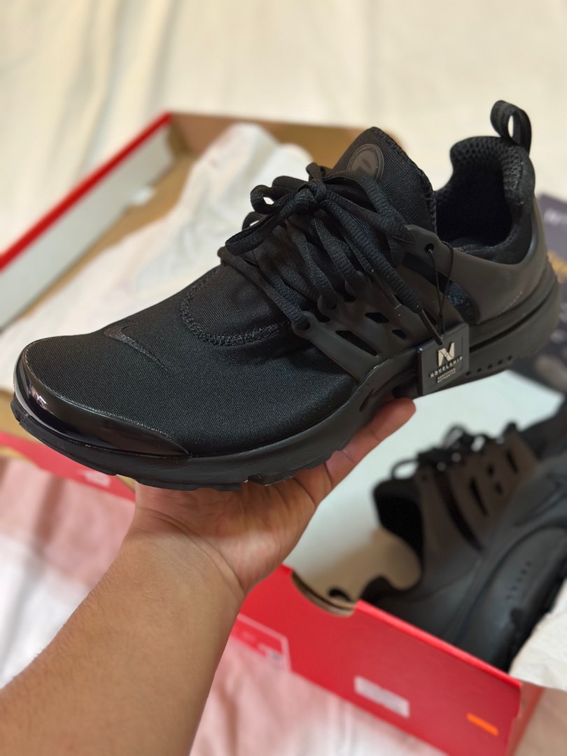 Nike Presto triple black Men s Fashion Footwear Sneakers on