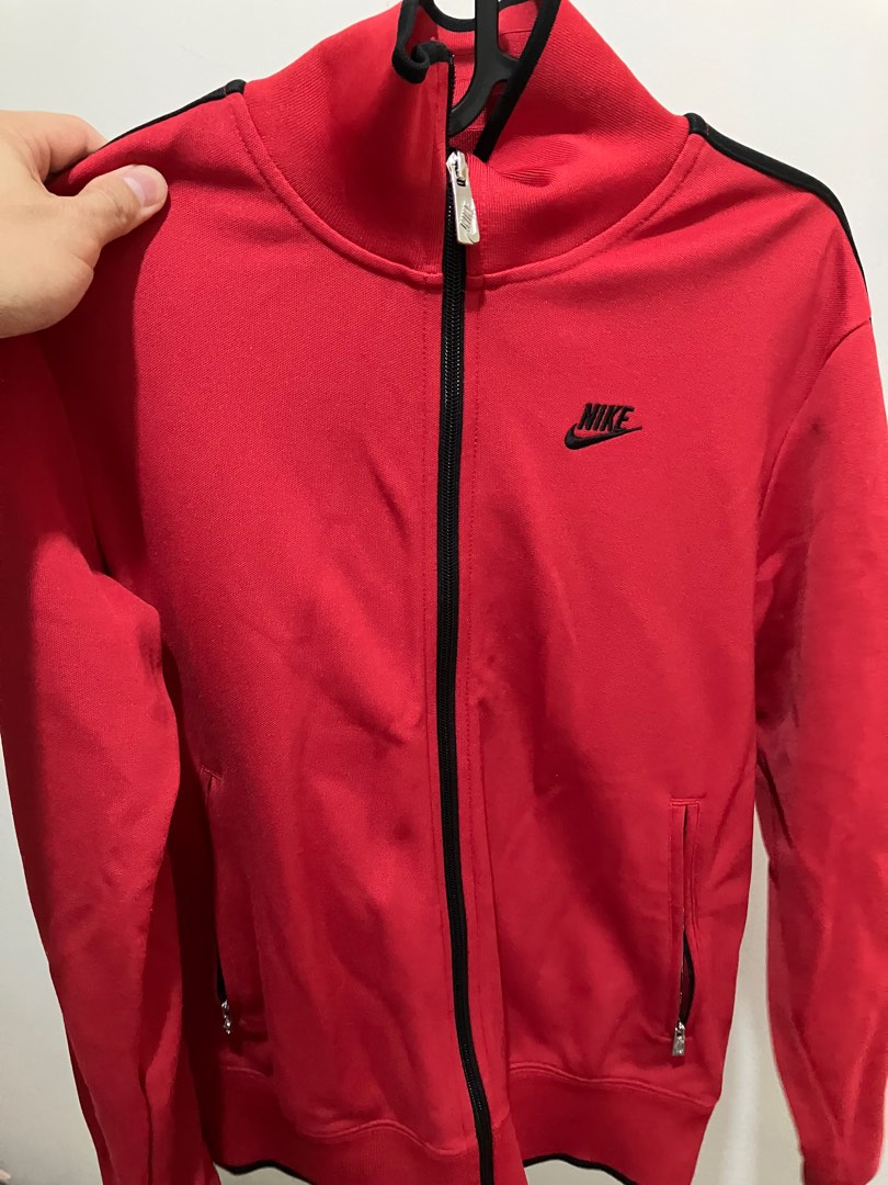 Nike red 2025 jacket