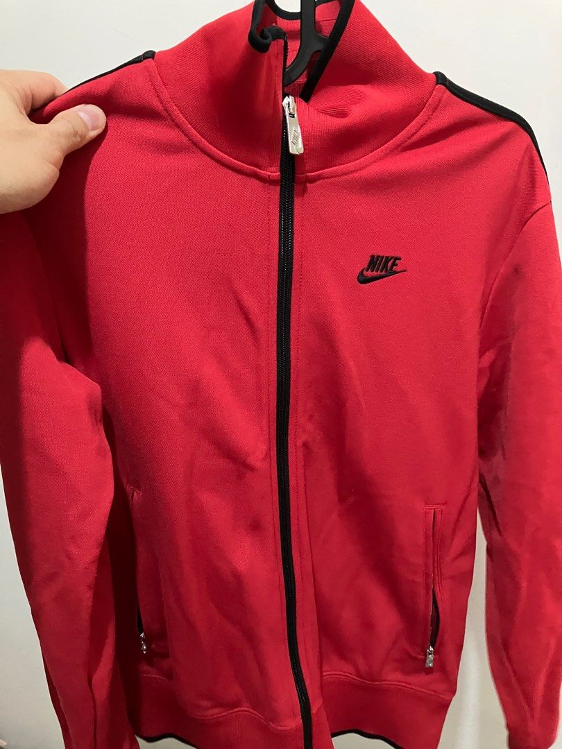 Nike red 2025 coat