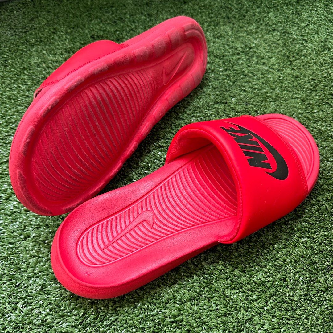 Mens red clearance nike slides