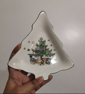 Nikko Christmas Tree Trinket Dish