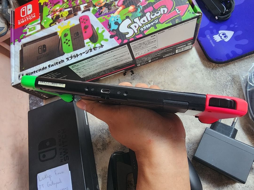 Nintendo Switch v1 CFW Atmos Splatoon 2 Limited Edition Fullset 128GB ...