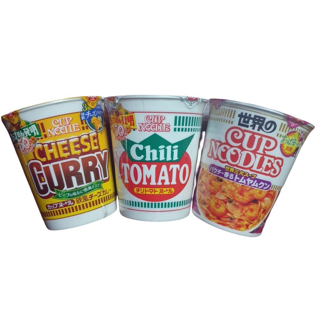 NISSIN CUP NOODLES CHEESE BUTTER CREAMY CURRY SPICY ROASTED CHILI