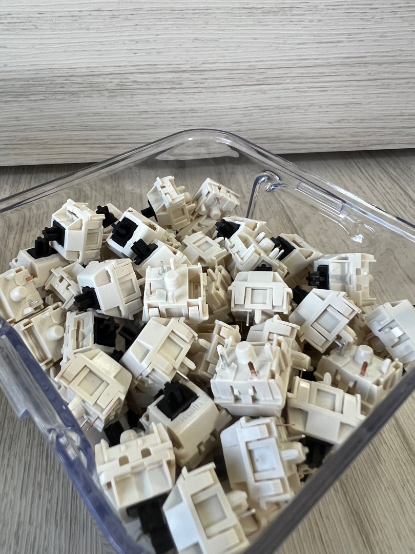 NK Creams with Kailh Black Stems x100 Lubed, Computers & Tech, Parts