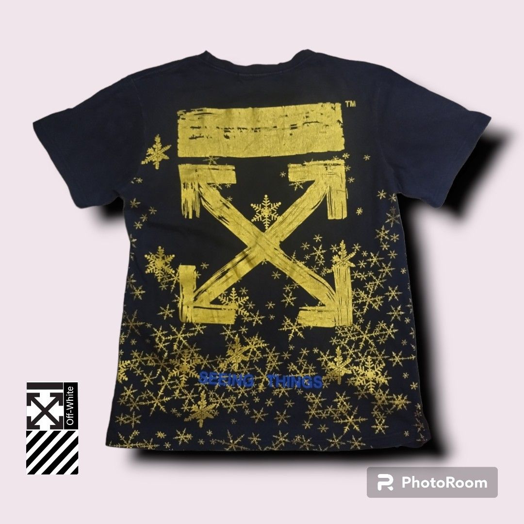 Off white snowflake best sale shirt