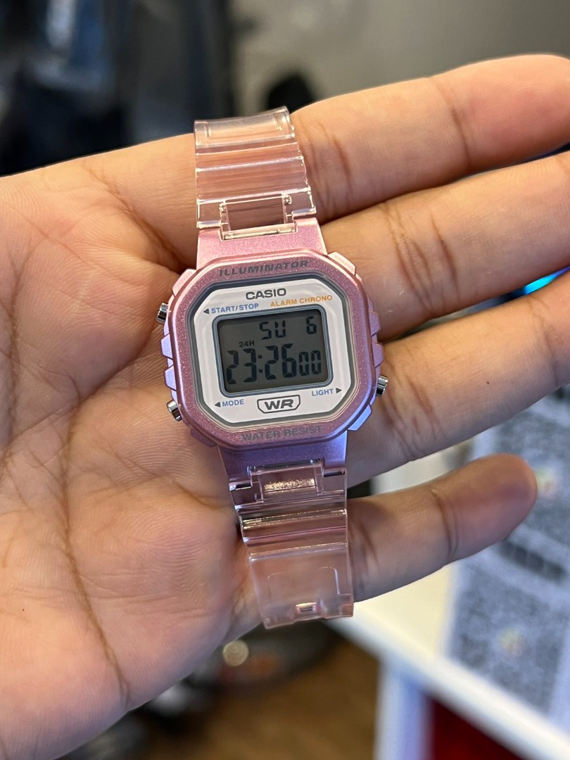 Casio illuminator store pink