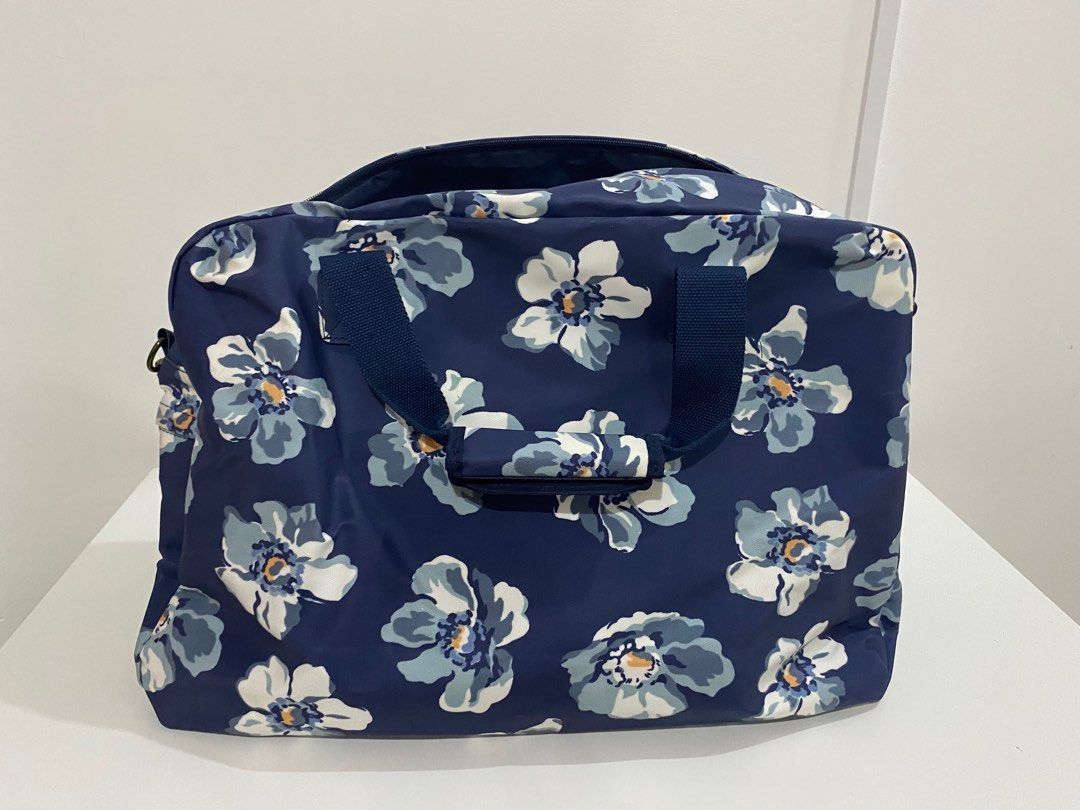 Original Cath Kidston London Blue Floral Overnight Bag on Carousell