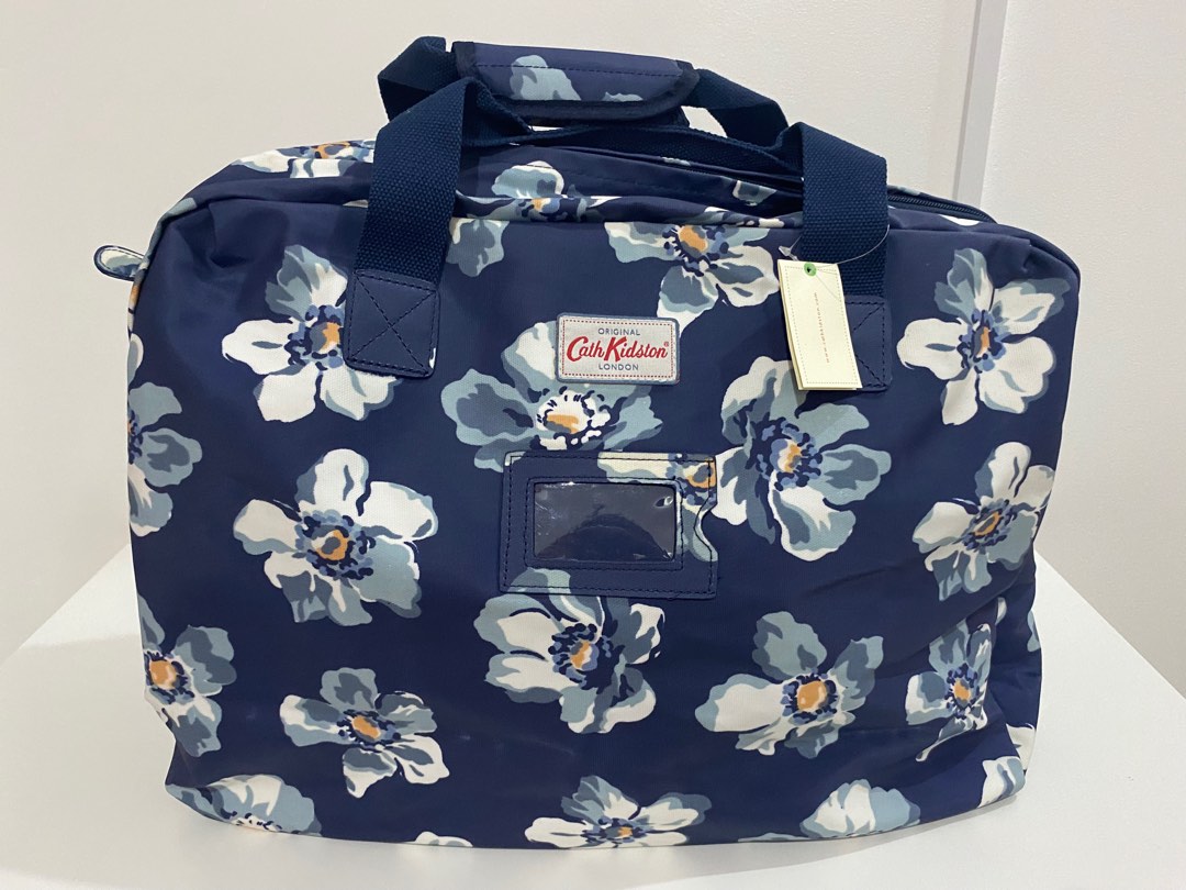 Original Cath Kidston London Blue Floral Overnight Bag