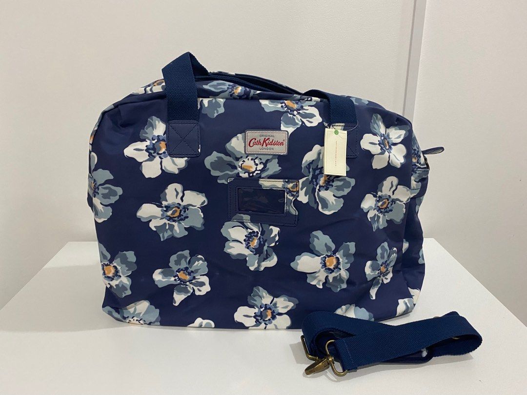 Original Cath Kidston London Blue Floral Overnight Bag on Carousell