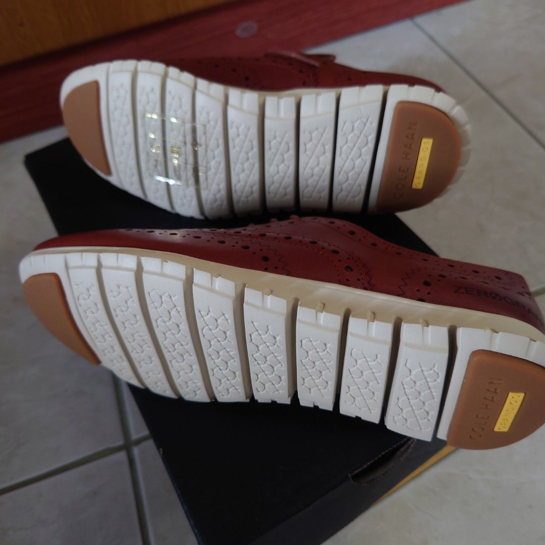 BNew Original Cole Haan Zerogrand Oxford Women Shoes Woodbury Leather