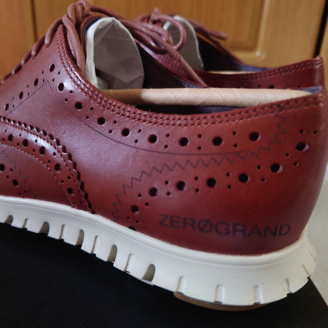 BNew Original Cole Haan Zerogrand Oxford Women Shoes Woodbury Leather