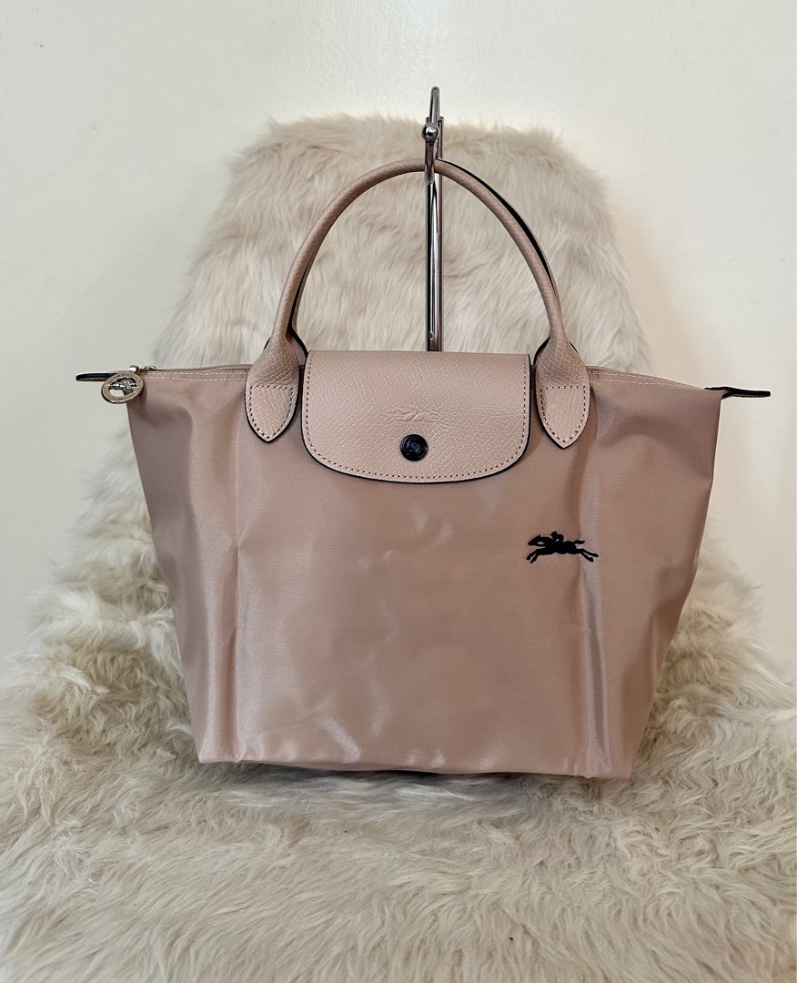 Original longchamp club top handle in hawthorn, Luxury, Bags & Wallets