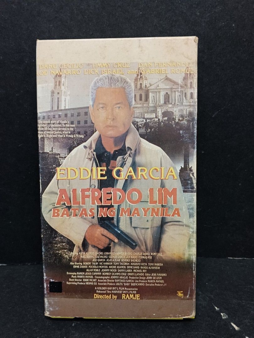 Original VHS tapes EDDIE GARCIA, Alfredo Lim Batas Ng Maynila