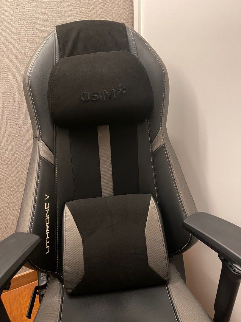 OSIM uThrone V Gaming Massage gaming Chair Black, Furniture & Home