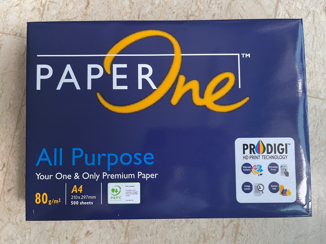 Paper One Premium A4 80g/m2, Hobbies & Toys, Stationery & Craft ...