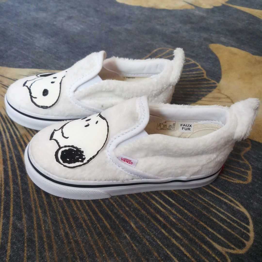 Peanuts Snoopy x Vans Classic Slip On Toddler Shoes Babies Kids
