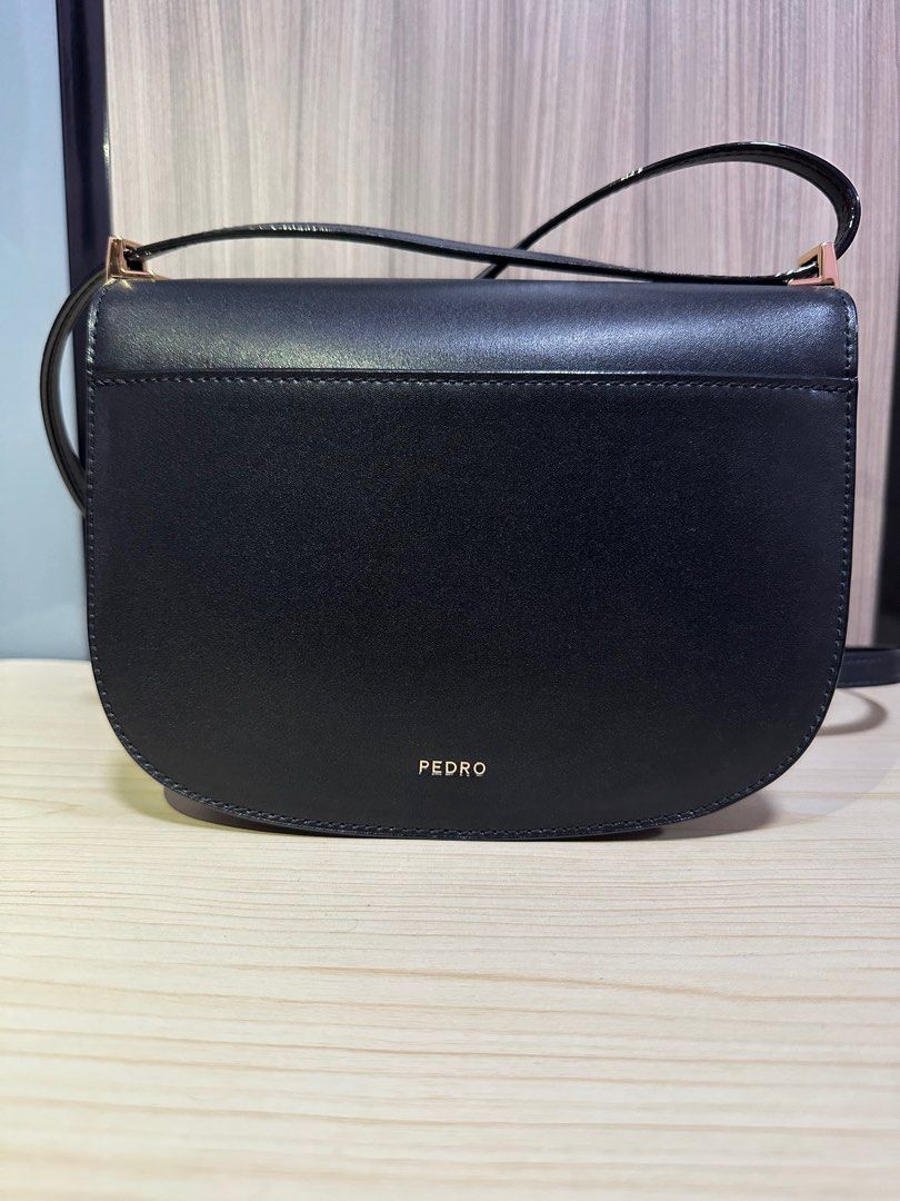 PEDRO Icon Leather Shoulder Bag - Black
