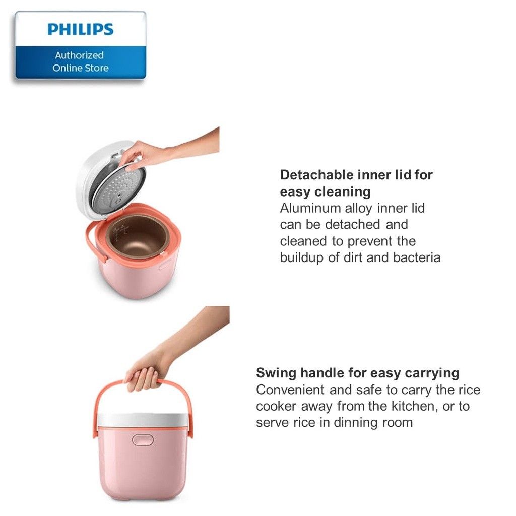 Philips Pink Rice Cooker, TV & Home Appliances, Kitchen Appliances