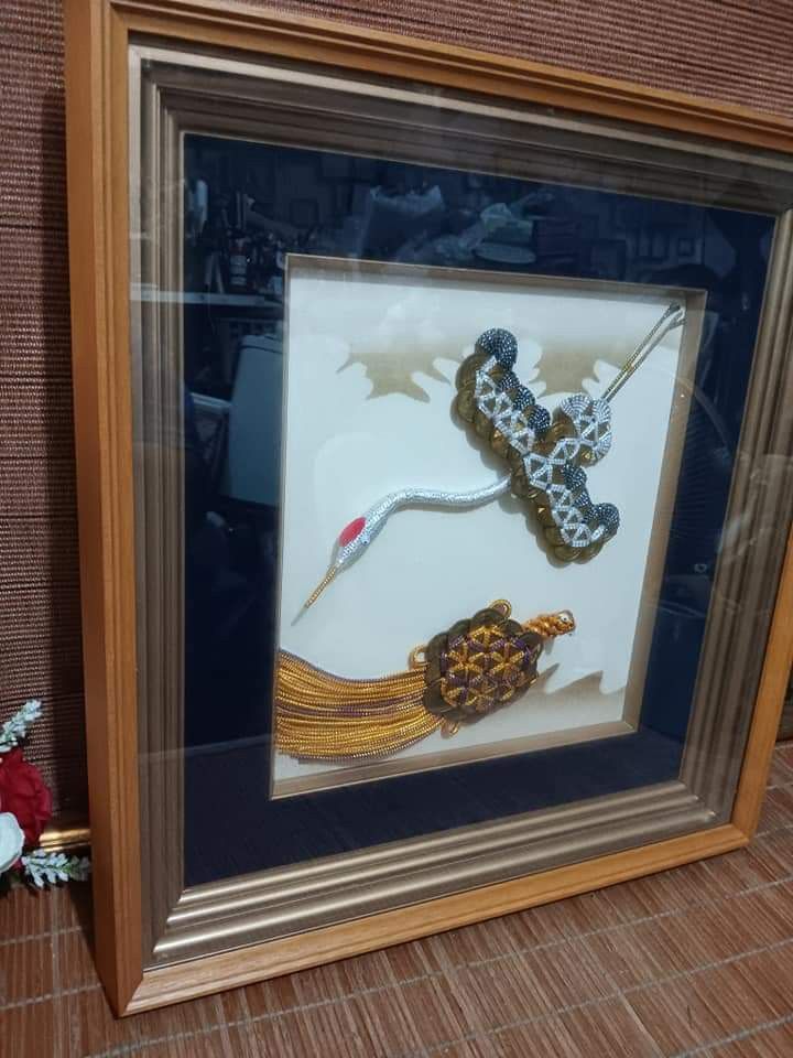 Php400. Japanese 3D Art in Wooden Frame. New 16" x 17" on Carousell