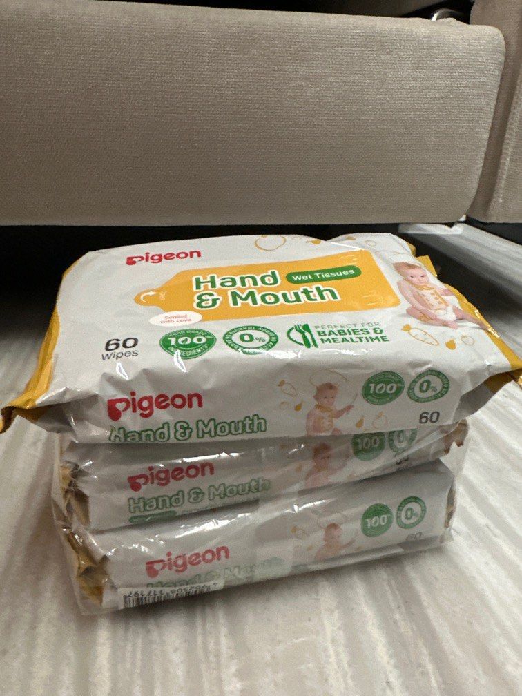 Pigeon hand and mouth wipes hotsell