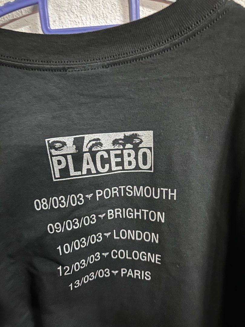 placebo band shirt, Men's Fashion, Tops & Sets, Tshirts & Polo Shirts