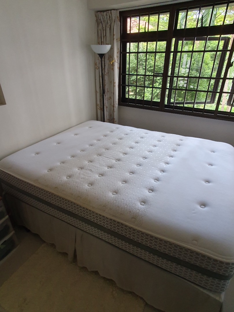 Posturepedic Bed - Queen Size, Furniture & Home Living, Furniture, Bed ...