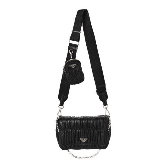 Prada Gaufre Nappa Leather Bag 100 Authentic, Women's Fashion, Bags