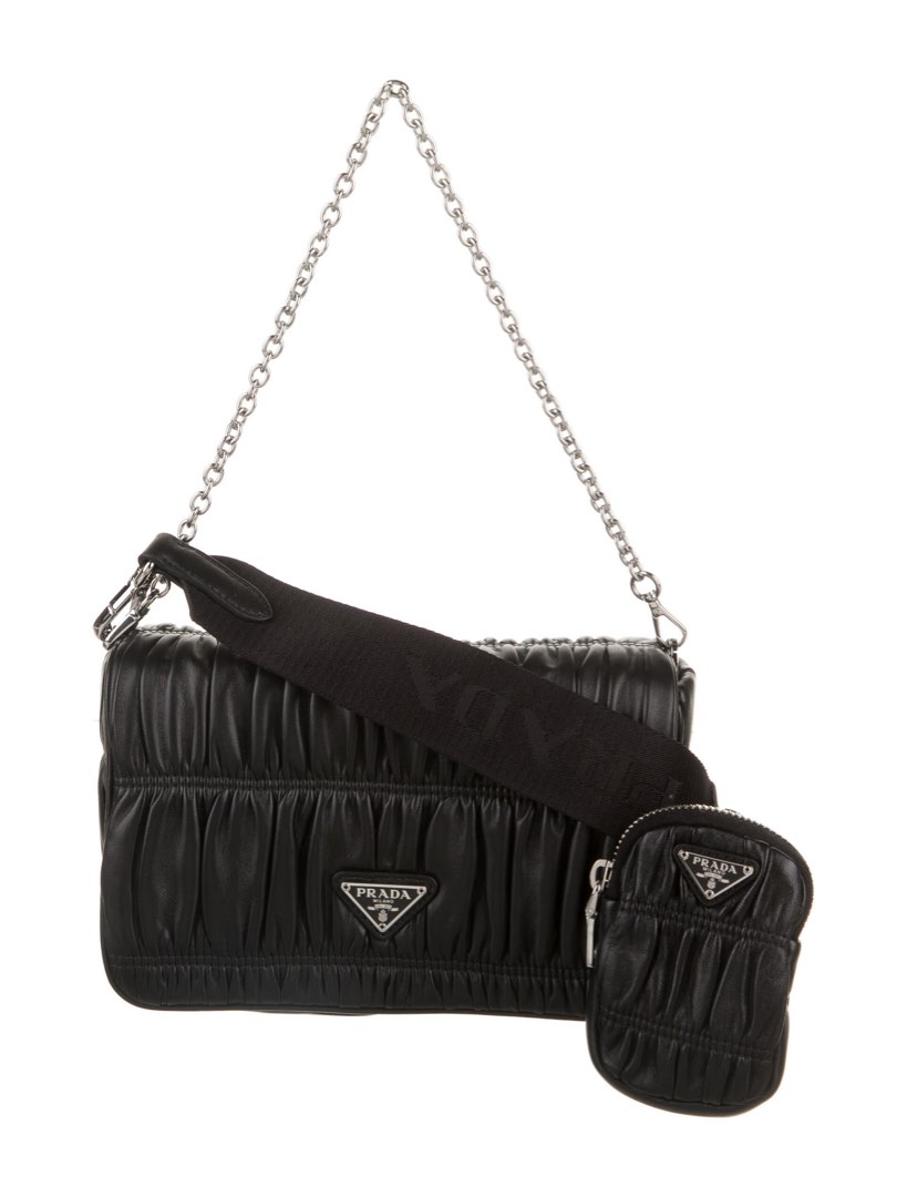 Prada Gaufre Nappa Leather Bag 100 Authentic, Women's Fashion, Bags