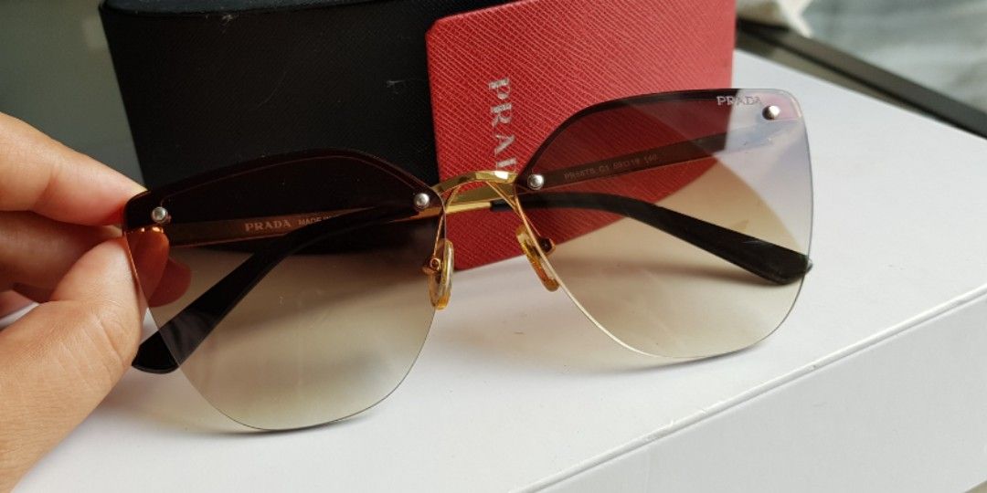 Prada PR13ZS Cat Eye Sunglasses in Red – Designer Daydream