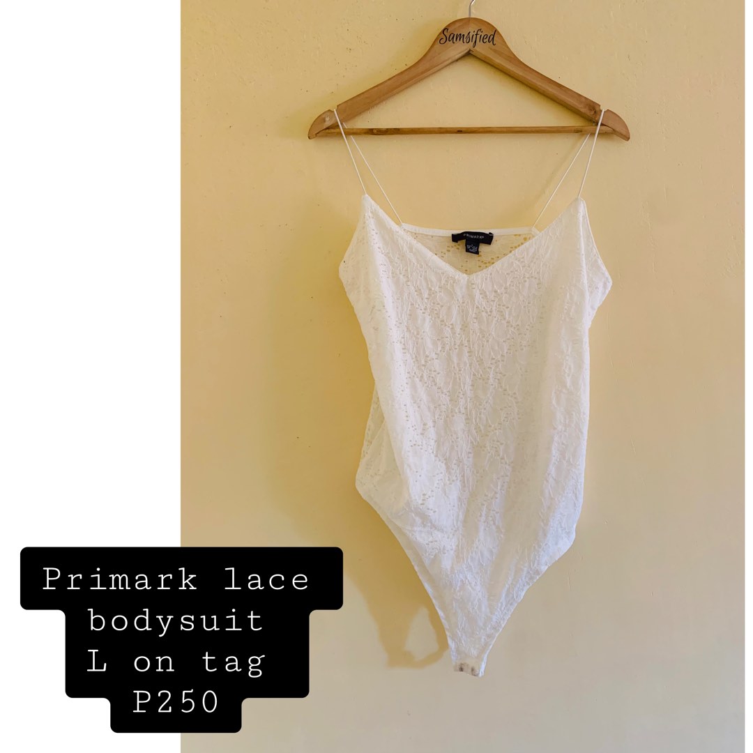 Primark lace bodysuit, Women's Fashion, Tops, Others Tops on Carousell