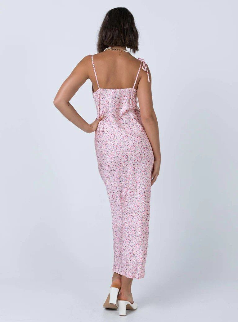 veronica midi dress princess polly princess polly veronica dress pink midaxi, Women's Fashion, Dresses & Sets,  Dresses on Carousell