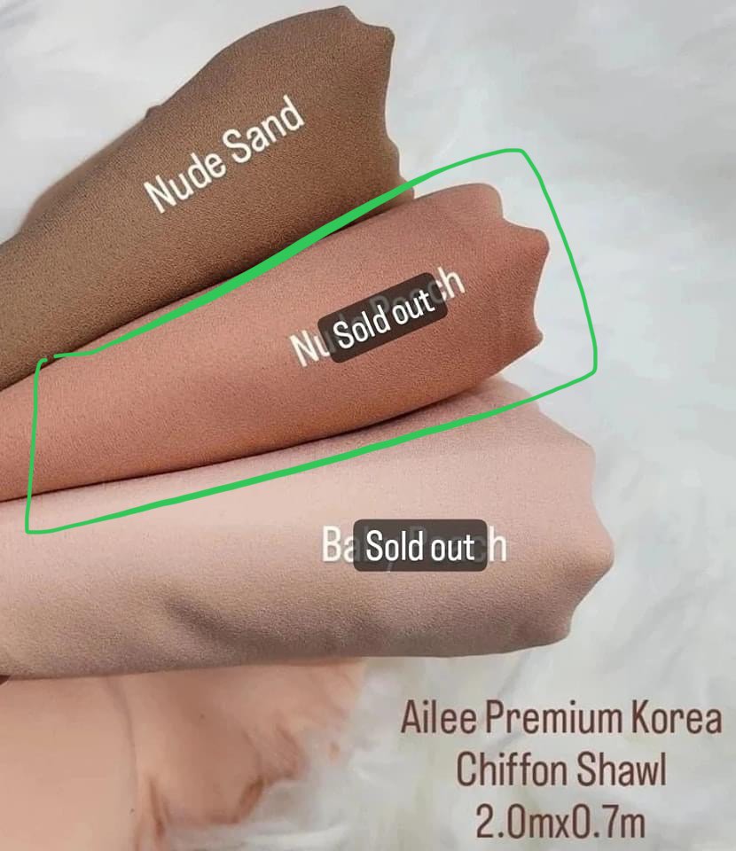 shawl korean chiffon