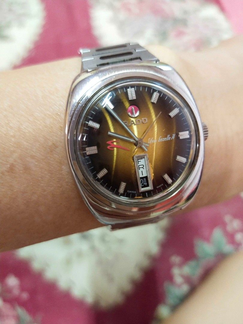 Rado silver gazelle deals