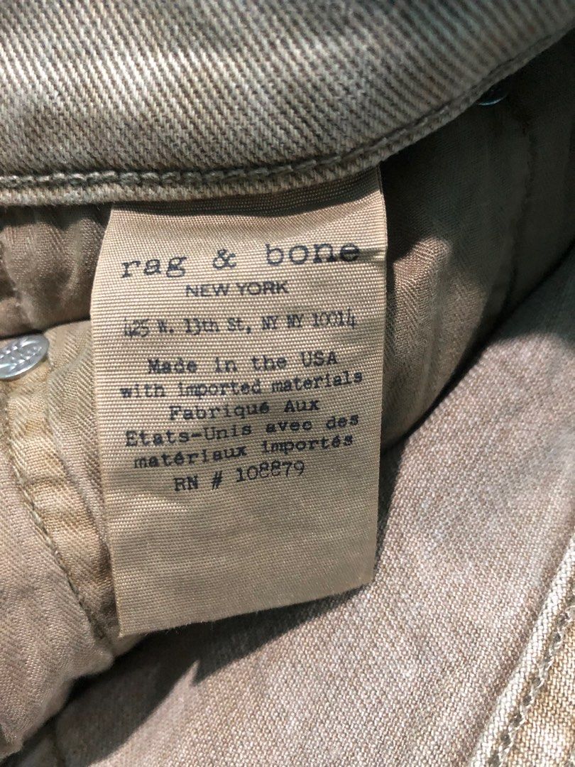 Rag bone MADE IN THE USA