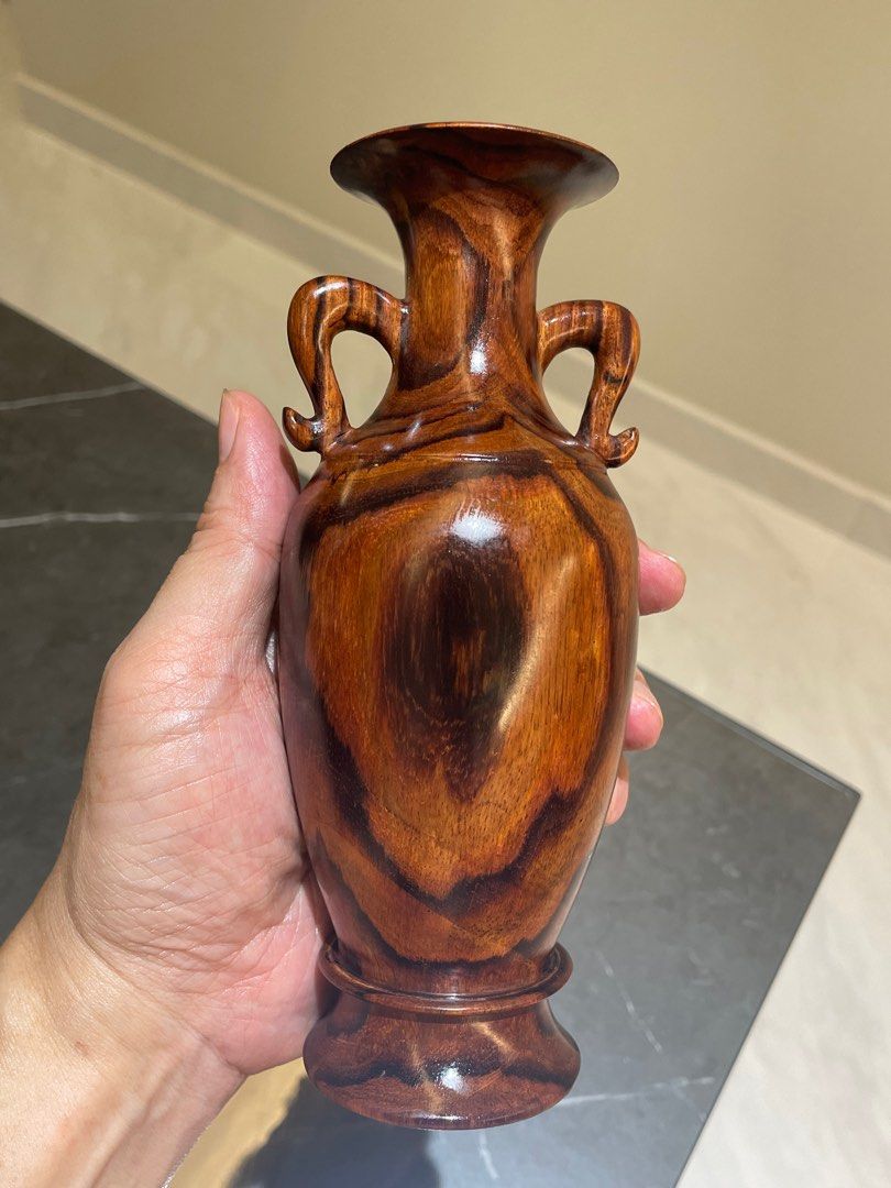 Rare authentic Hainan Huanghuali vase, Hobbies & Toys, Memorabilia