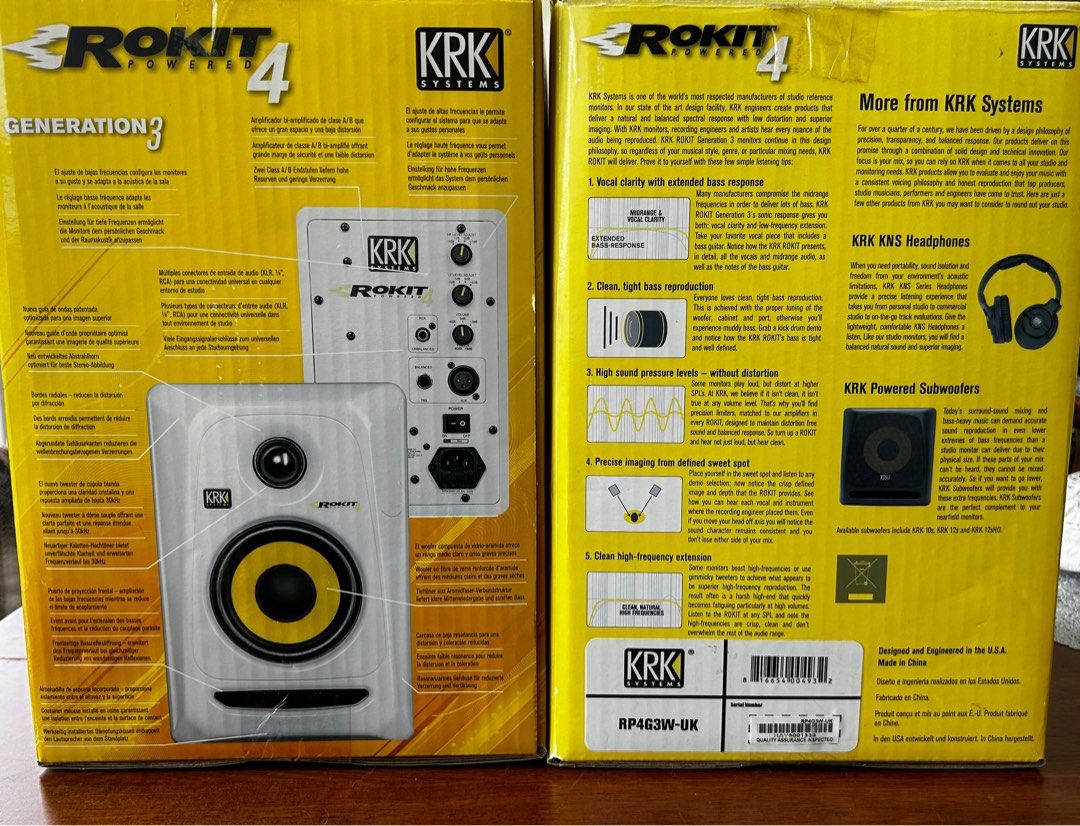 Krk rp4 rokit g3 white clearance