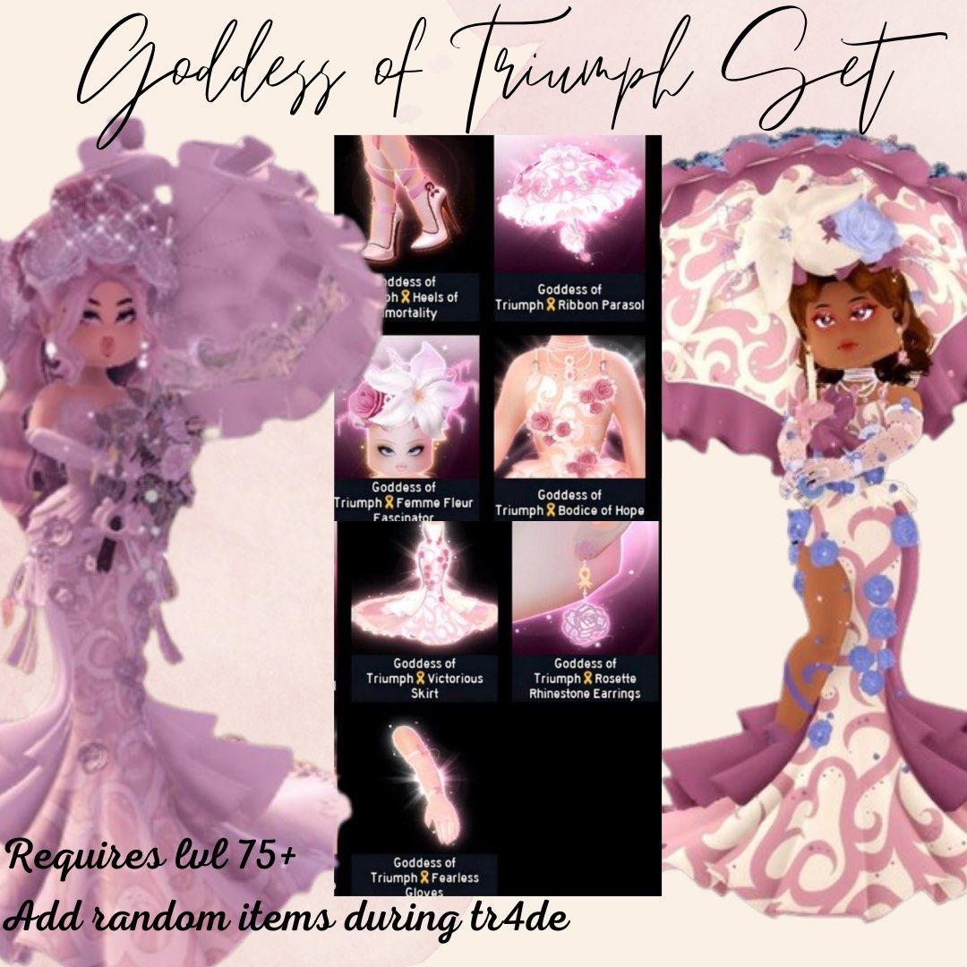 Royale High Goddess of Triumph Set on Carousell