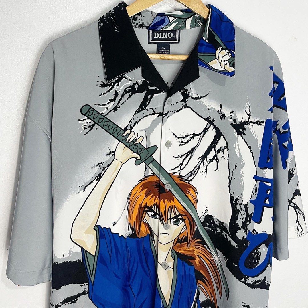 samurai x graphic polo (Category: Formal Shirts) located in San Jose. Submitted by strictlyRL (Listing ID 1236769671, Image 2). Description: *excellent condi, will gladly keep this one if ever not sold 😎 width: 25.5 inches length: 31 inches .