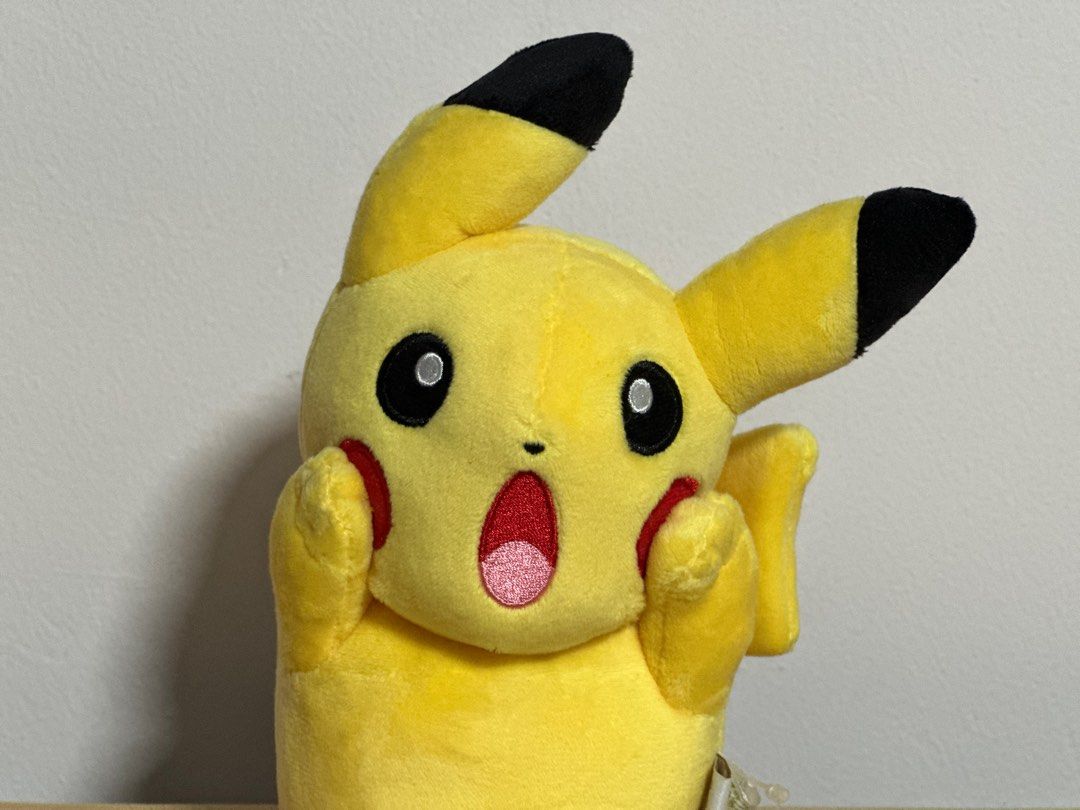 Shocked pikachu plush on sale