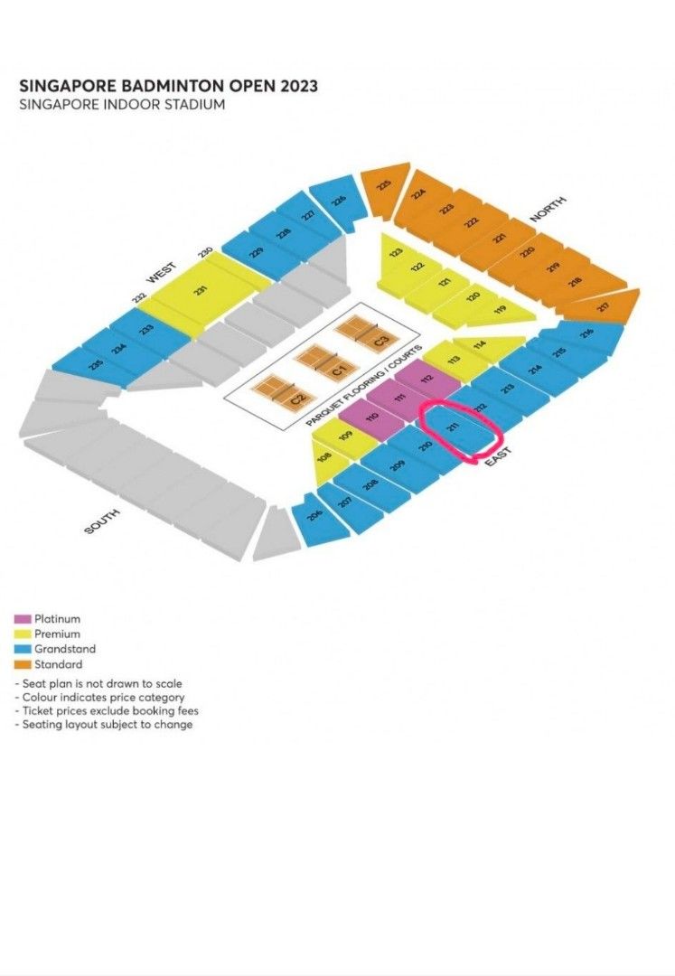 Singapore Badminton Open 2023 Final Ticket 11/06/23, Tickets & Vouchers