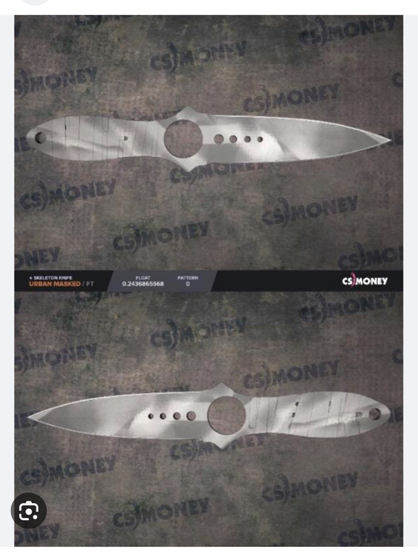 Skeleton knife urban masked field tested, Women's Fashion, Jewelry