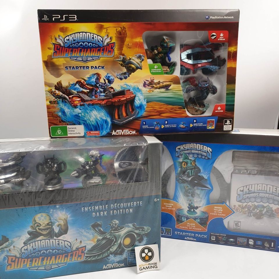 Skylanders PlayStation 3 game for sale: (Category: PlayStation) located in Manila. Submitted by southrage (Listing ID 1236684838, Image 1). Description: Skylanders PlayStation 3 game for sale: Skylanders Spyro's Adventure Starter Pack (Brand New) (Rare) PlayStation 3 Game - 2500 Skylanders Superchargers Starter Pack (Brand New) PlayStation 3 Game - 1500 Skylanders Superchargers Dark Edition Starter Pack (Brand New) (Rare) PlayStation 3 Game - 450
