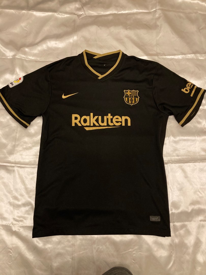 Soccer Jersey (FC Barcelona) Black, Men's Fashion, Tops & Sets, Tshirts